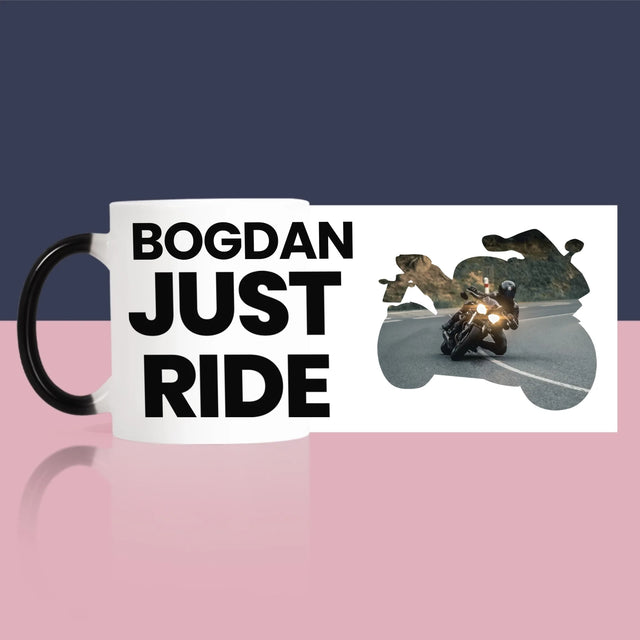 Formă Din Fotografii: Just Ride - Cană