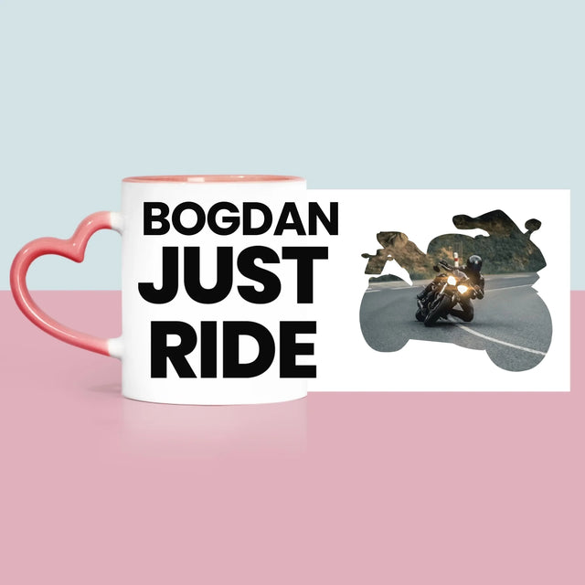 Formă Din Fotografii: Just Ride - Cană