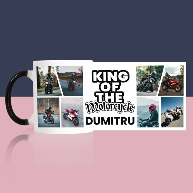 Colaj De Fotografii: King Of The Motorcycle - Cană