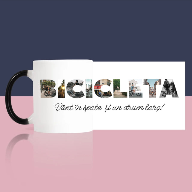 Cuvânt Din Fotografii: Bicikleta - Cană