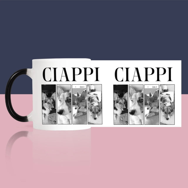 Colaj De Fotografii: Bootleg Clasic Cu Cățeluș - Cană