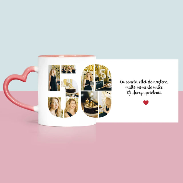 Formă Din Fotografii: A 50 Zi De Naștere - Cană