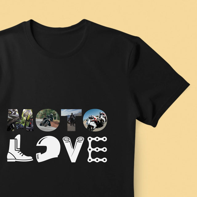 Cuvânt Din Fotografii: Motolove - Tricou Pentru Bărbați