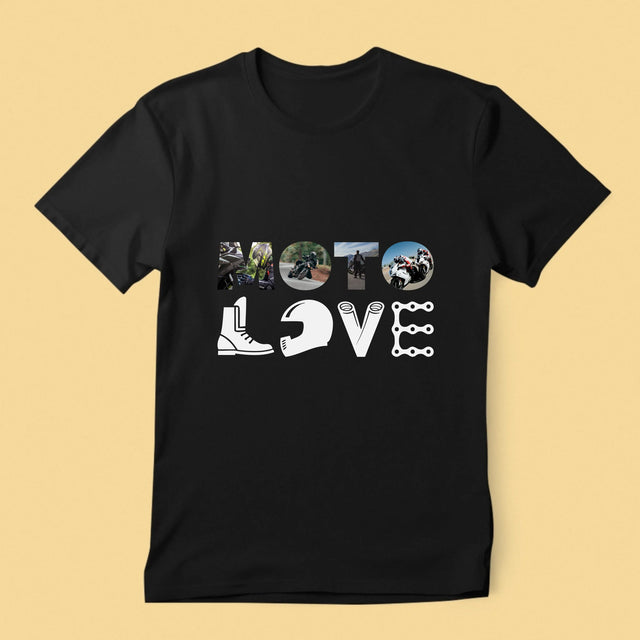 Cuvânt Din Fotografii: Motolove - Tricou Pentru Bărbați