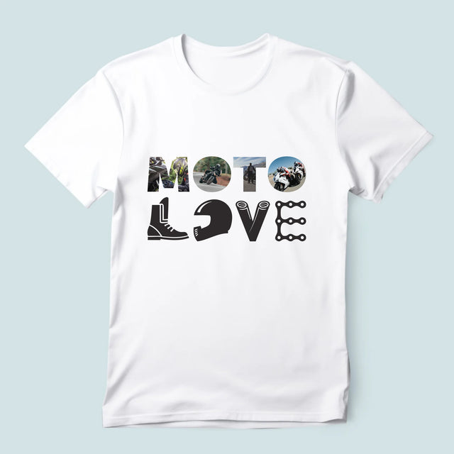 Cuvânt Din Fotografii: Motolove - Tricou Pentru Bărbați