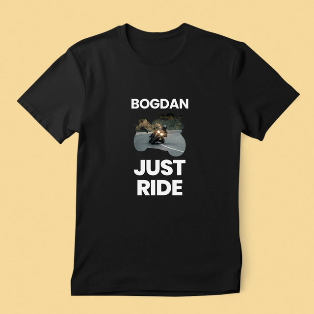 Formă Din Fotografii: Just Ride - Tricou Pentru Bărbați