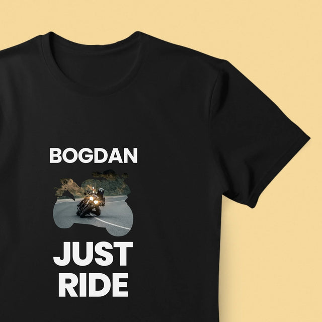 Formă Din Fotografii: Just Ride - Tricou Pentru Bărbați