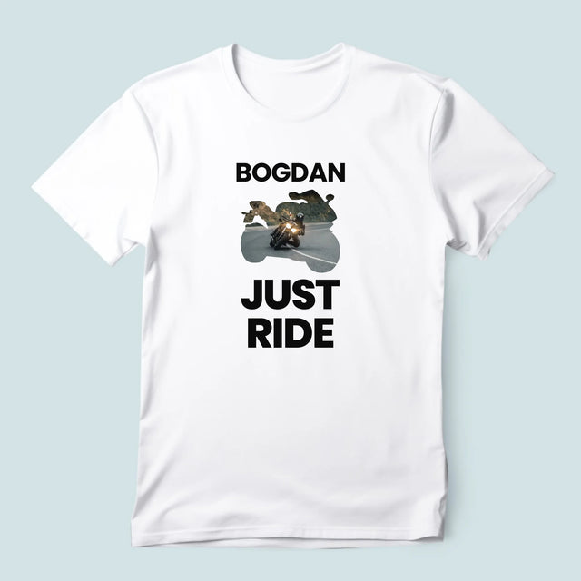 Formă Din Fotografii: Just Ride - Tricou Pentru Bărbați