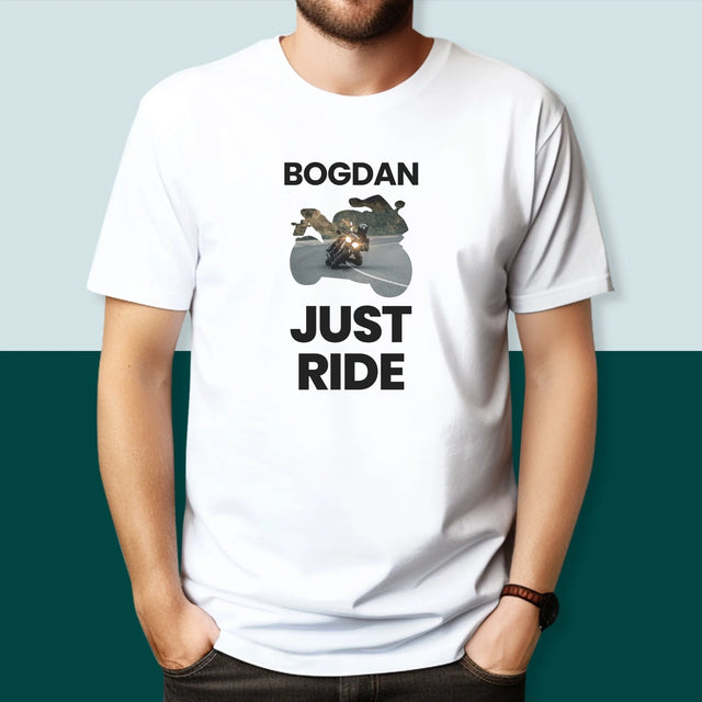 Formă Din Fotografii: Just Ride - Tricou Pentru Bărbați