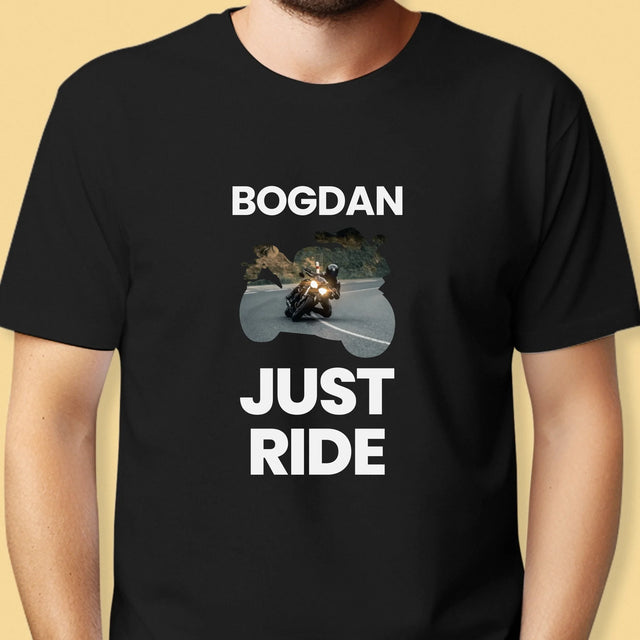 Formă Din Fotografii: Just Ride - Tricou Pentru Bărbați
