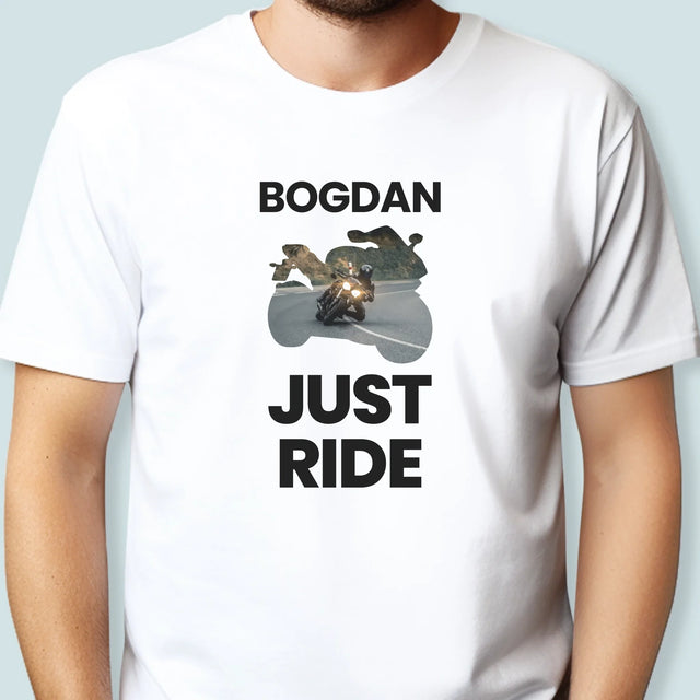 Formă Din Fotografii: Just Ride - Tricou Pentru Bărbați