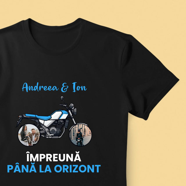 Colaj De Fotografii: Împreună Pînă La Orizont - Tricou Pentru Bărbați
