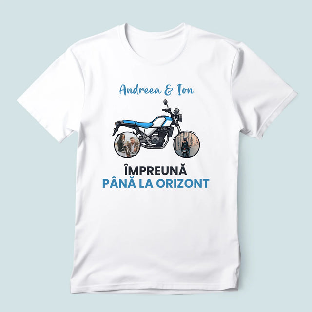 Colaj De Fotografii: Împreună Pînă La Orizont - Tricou Pentru Bărbați