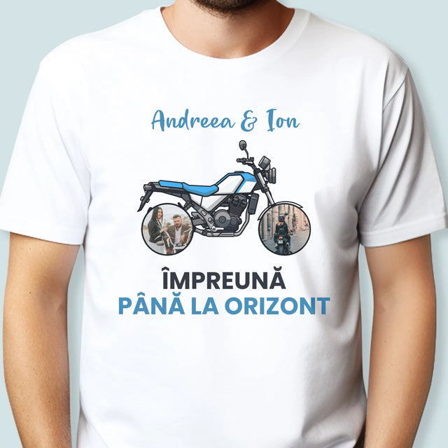 Colaj De Fotografii: Împreună Pînă La Orizont - Tricou Pentru Bărbați