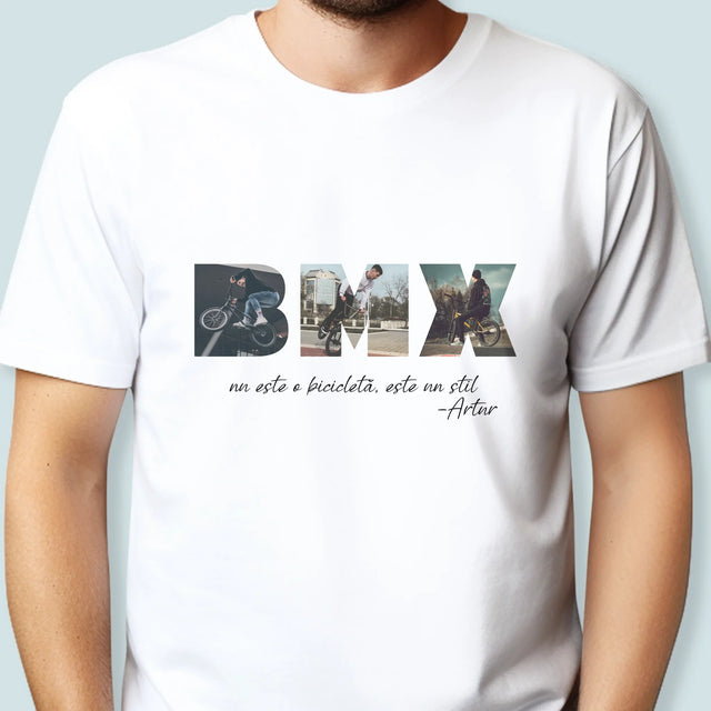 Cuvânt Din Fotografii: Bmx - Tricou Pentru Bărbați