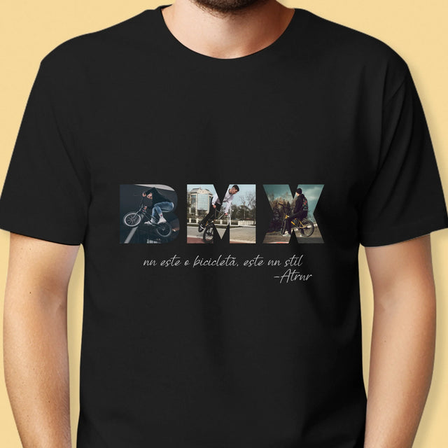 Cuvânt Din Fotografii: Bmx - Tricou Pentru Bărbați