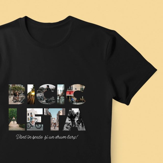 Cuvânt Din Fotografii: Bicikleta - Tricou Pentru Bărbați