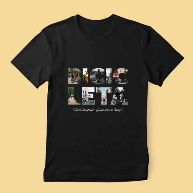 Cuvânt Din Fotografii: Bicikleta - Tricou Pentru Bărbați