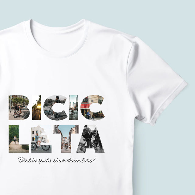 Cuvânt Din Fotografii: Bicikleta - Tricou Pentru Bărbați
