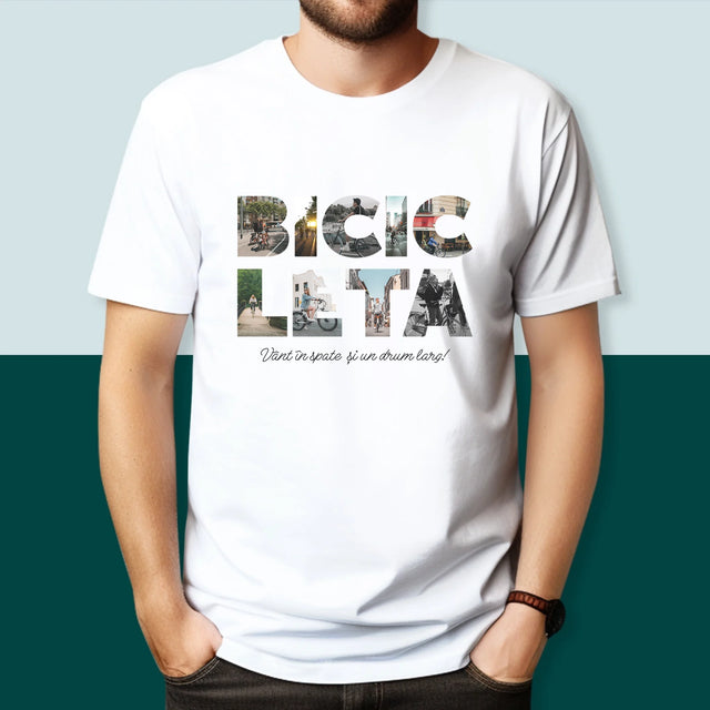 Cuvânt Din Fotografii: Bicikleta - Tricou Pentru Bărbați
