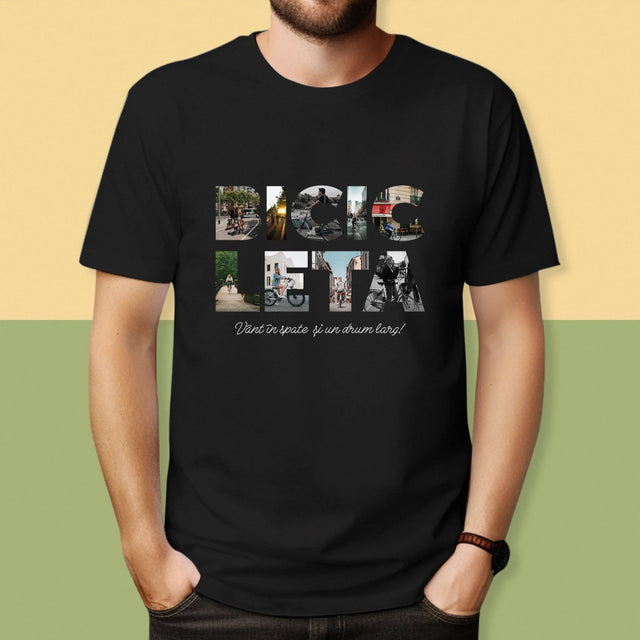 Cuvânt Din Fotografii: Bicikleta - Tricou Pentru Bărbați