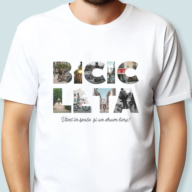 Cuvânt Din Fotografii: Bicikleta - Tricou Pentru Bărbați