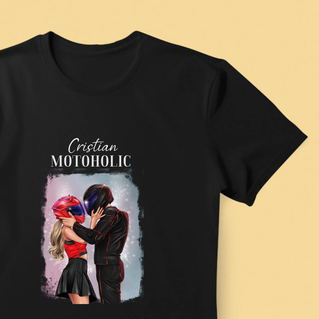 Creator De Personaj: Motoholic - Tricou Pentru Bărbați