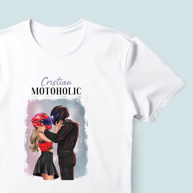 Creator De Personaj: Motoholic - Tricou Pentru Bărbați