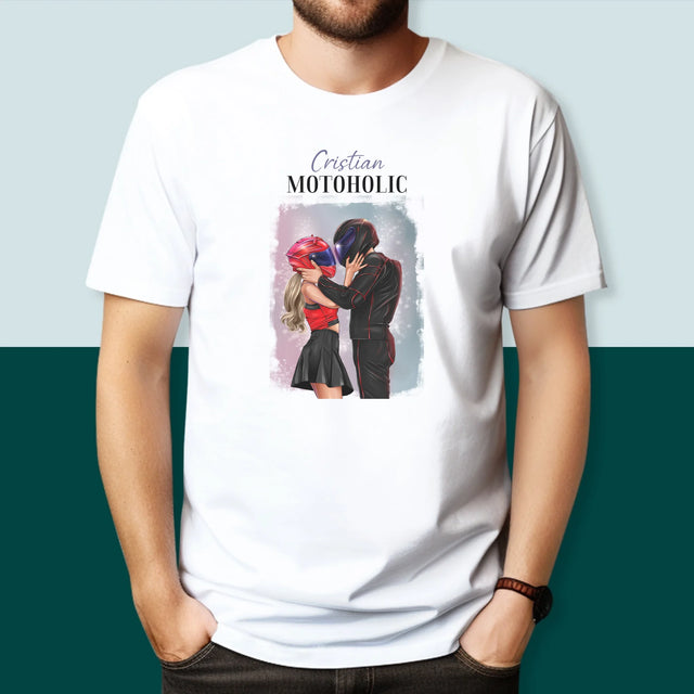 Creator De Personaj: Motoholic - Tricou Pentru Bărbați