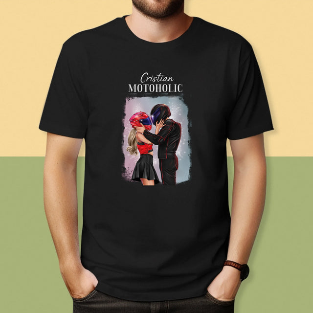 Creator De Personaj: Motoholic - Tricou Pentru Bărbați