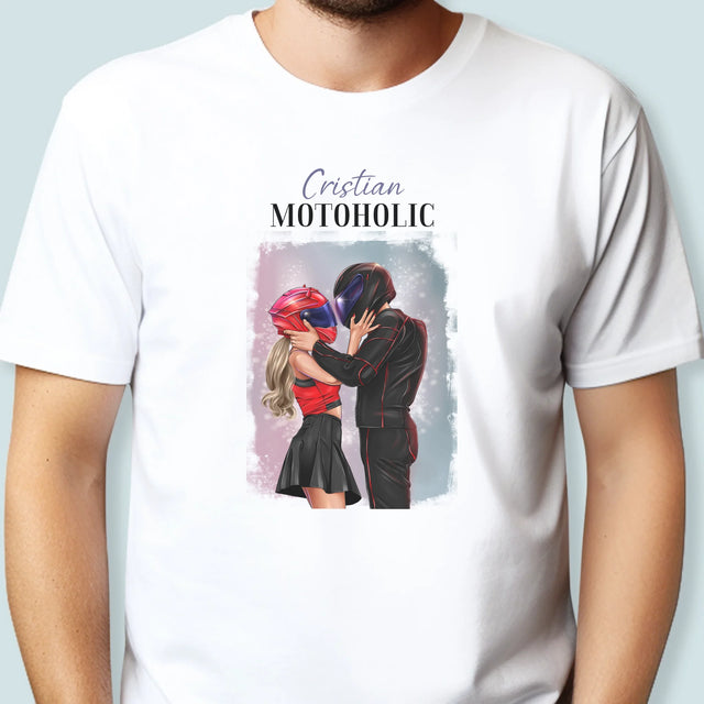 Creator De Personaj: Motoholic - Tricou Pentru Bărbați