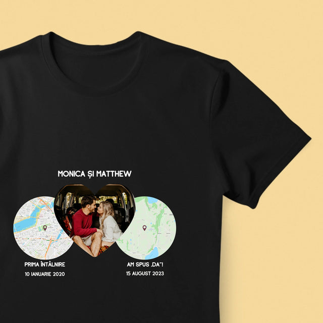 Harta Oraș: Locurile Noastre - Tricou Pentru Bărbați