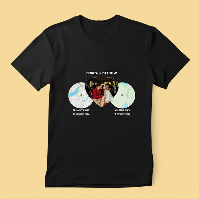 Harta Oraș: Locurile Noastre - Tricou Pentru Bărbați