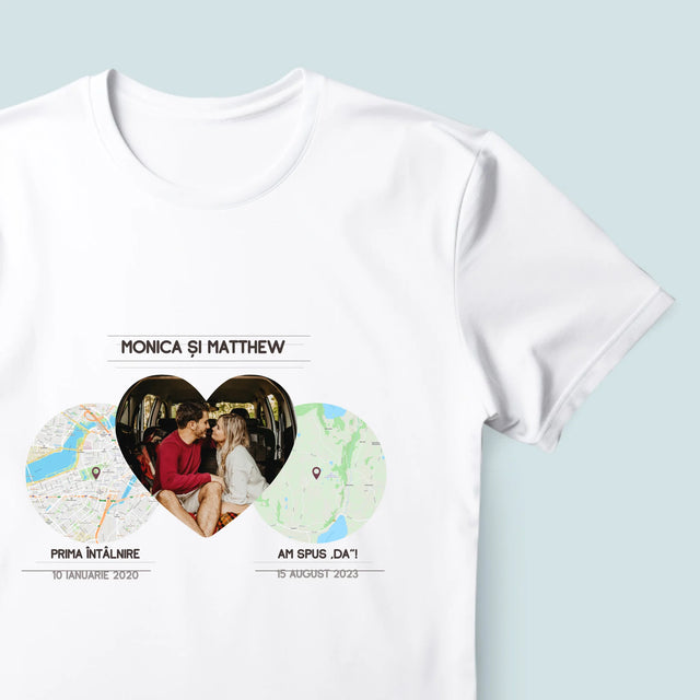 Harta Oraș: Locurile Noastre - Tricou Pentru Bărbați