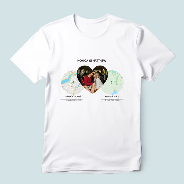 Harta Oraș: Locurile Noastre - Tricou Pentru Bărbați