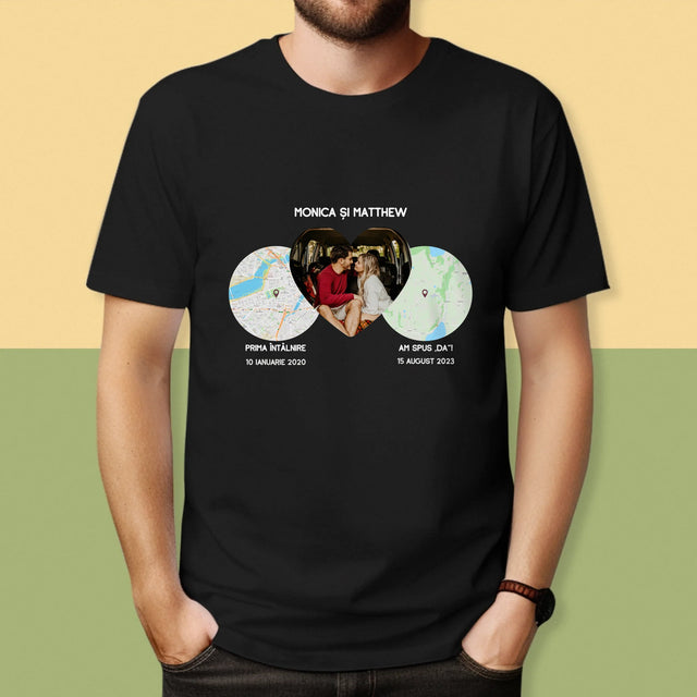 Harta Oraș: Locurile Noastre - Tricou Pentru Bărbați