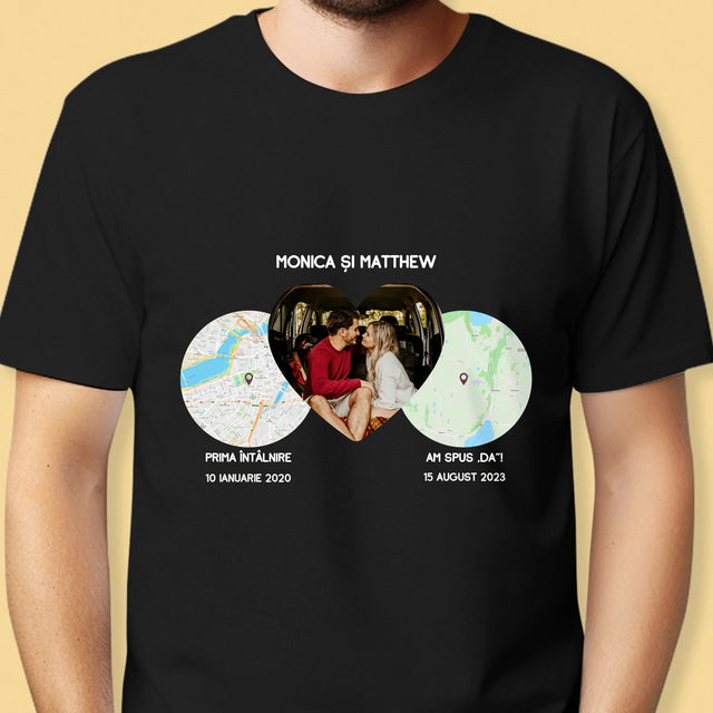 Harta Oraș: Locurile Noastre - Tricou Pentru Bărbați