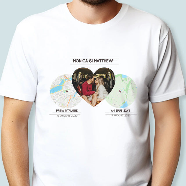 Harta Oraș: Locurile Noastre - Tricou Pentru Bărbați