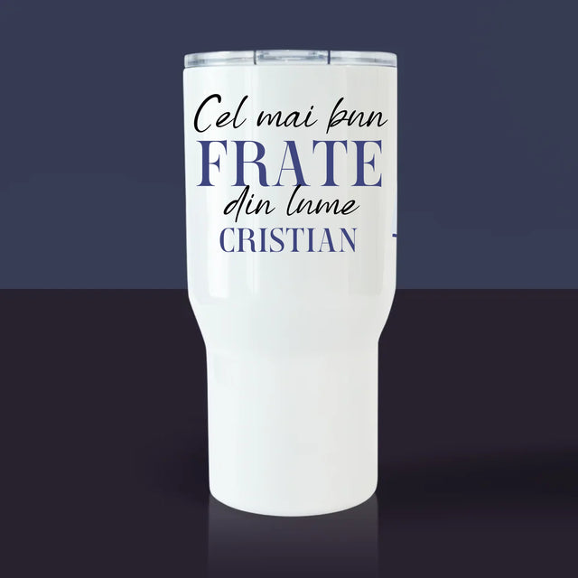 Colaj De Fotografii: Cel Mai Bun Frate Din Lume - Cană Termică Albă