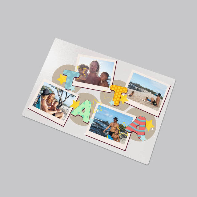 Colaj De Fotografii: Litere Tată - Mapa De Birou