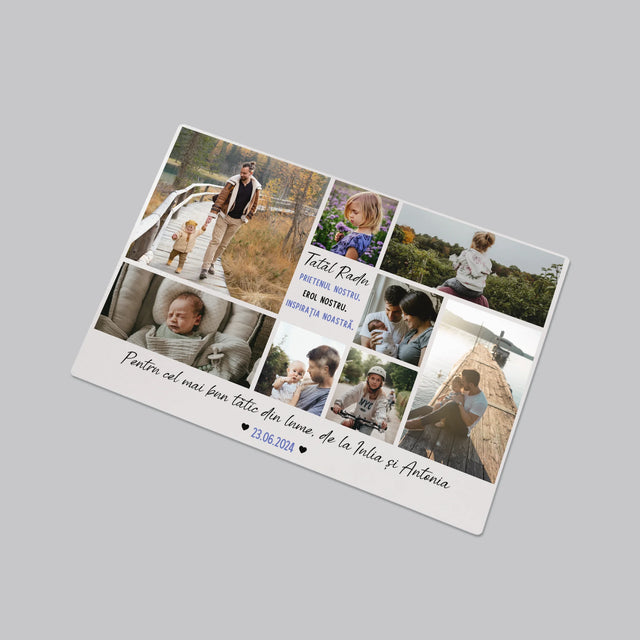 Colaj De Fotografii: Tată Prieten - Mapa De Birou