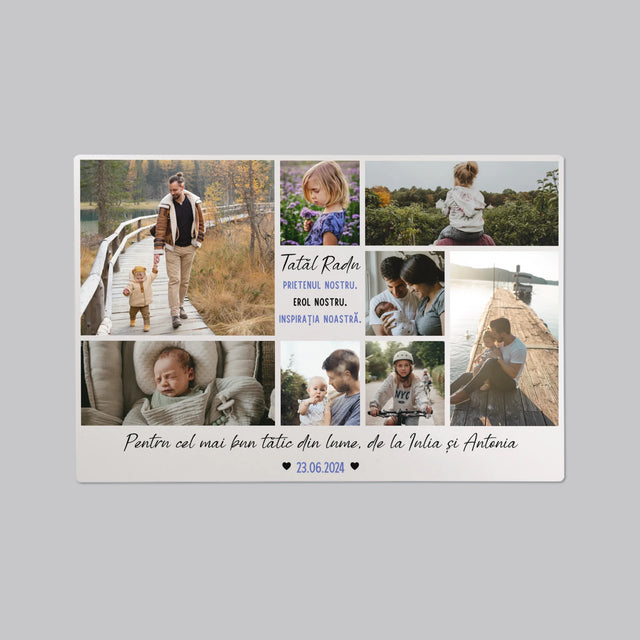 Colaj De Fotografii: Tată Prieten - Mapa De Birou
