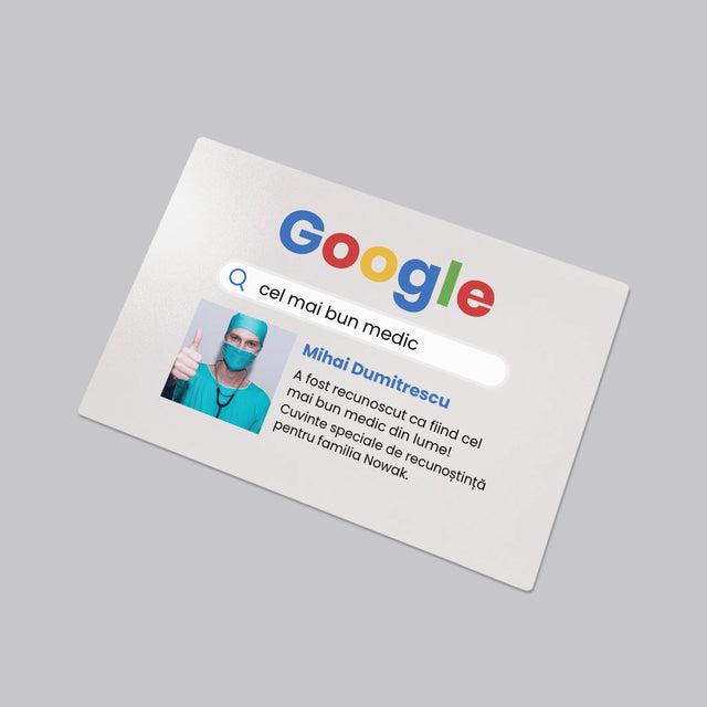 Fotografie Si Semnătură: Cel Mai Bun Medic Rezultat Google - Mapa De Birou