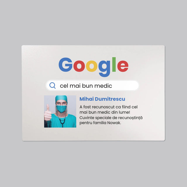 Fotografie Si Semnătură: Cel Mai Bun Medic Rezultat Google - Mapa De Birou