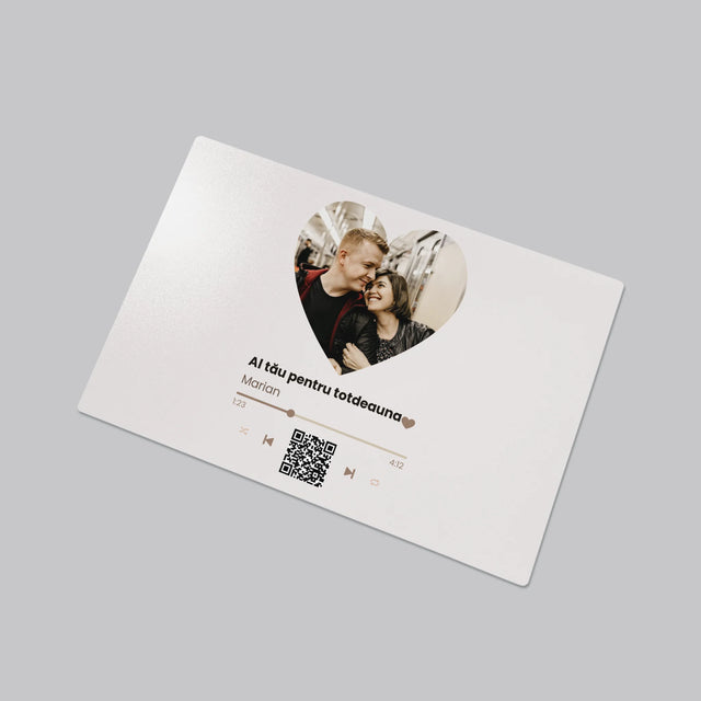 Fotografie Si Semnătură: Cântecul Nostru Inimă Cod Qr - Mapa De Birou