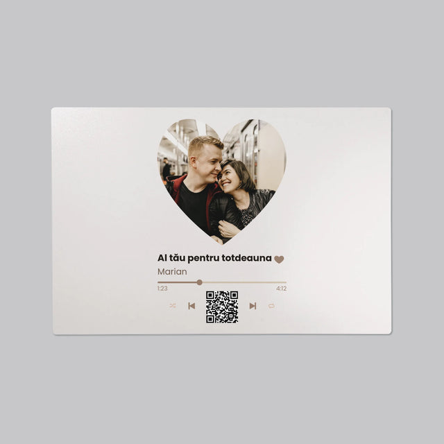 Fotografie Si Semnătură: Cântecul Nostru Inimă Cod Qr - Mapa De Birou