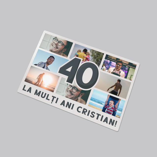 Colaj De Fotografii: 40 De Ani - Mapa De Birou