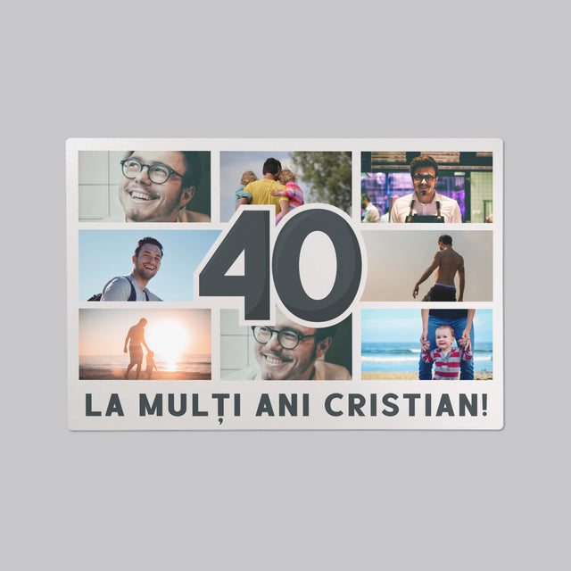 Colaj De Fotografii: 40 De Ani - Mapa De Birou