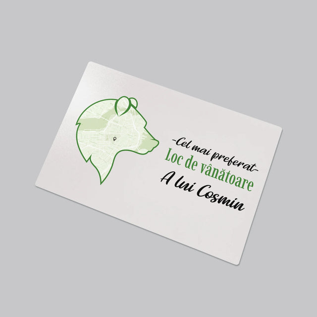 Harta Oraș: Cel Mai Preferat Loc De Vînătoare - Mapa De Birou