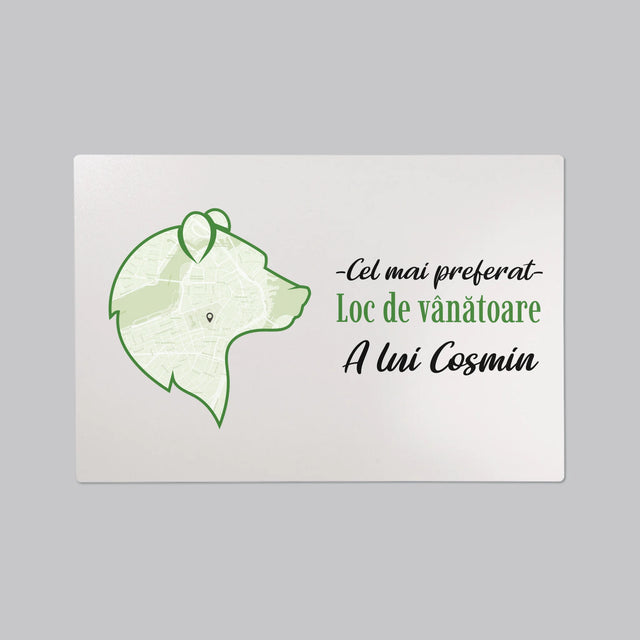 Harta Oraș: Cel Mai Preferat Loc De Vînătoare - Mapa De Birou